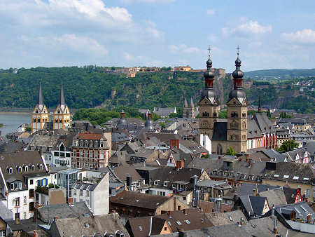 COBLENZA KOBLENZ CASTILLO SCHLOSS CENTRO HISTORICO IGLESIAS CRUCEROS RHIN RHINE CRUISES KOBLENZ